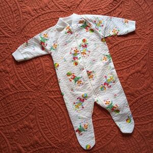 Vintage baby clown pyjamas